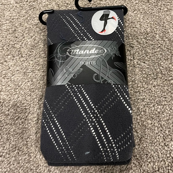 Women’s detailed Charcoal Tights - Picture 1 of 2